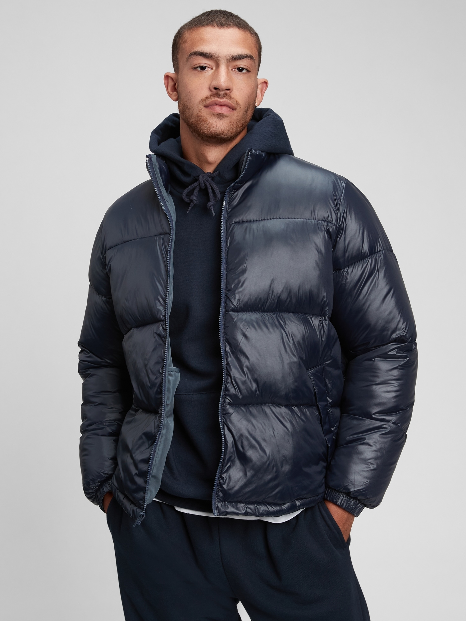 100% Recycled Nylon Quilted Puffer Jacket | Gap