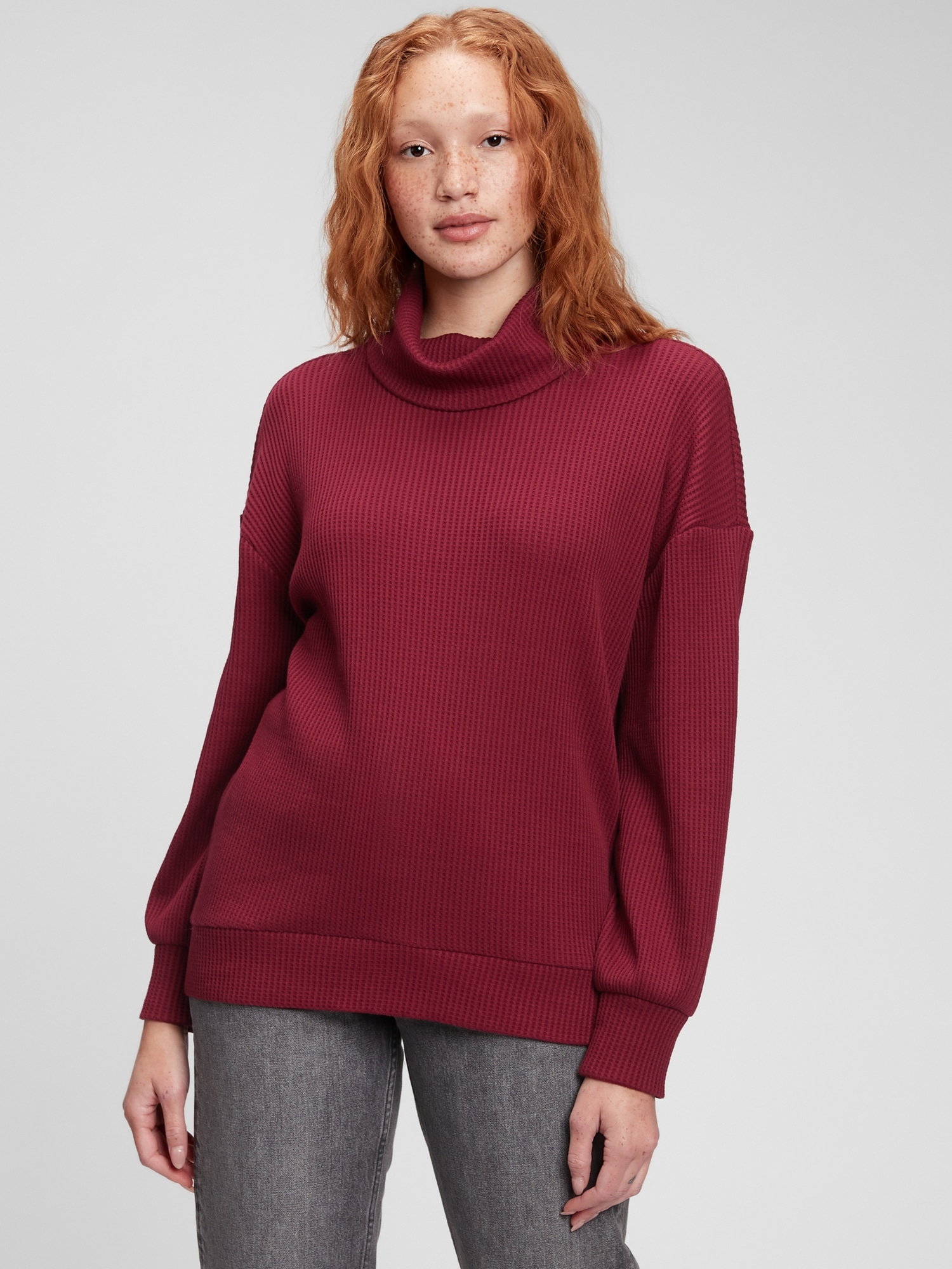 gap waffle knit turtleneck