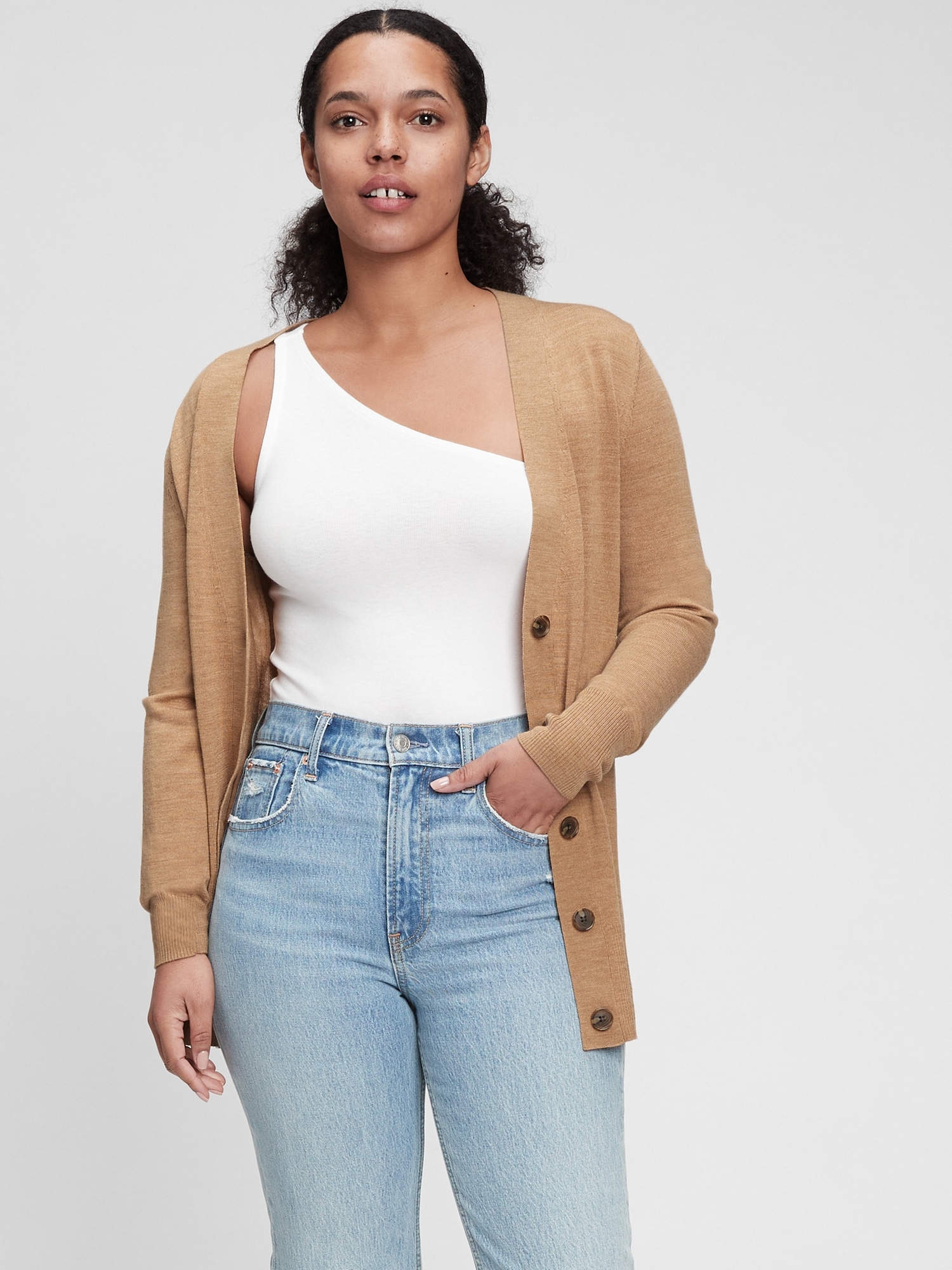 gap merino boyfriend cardigan