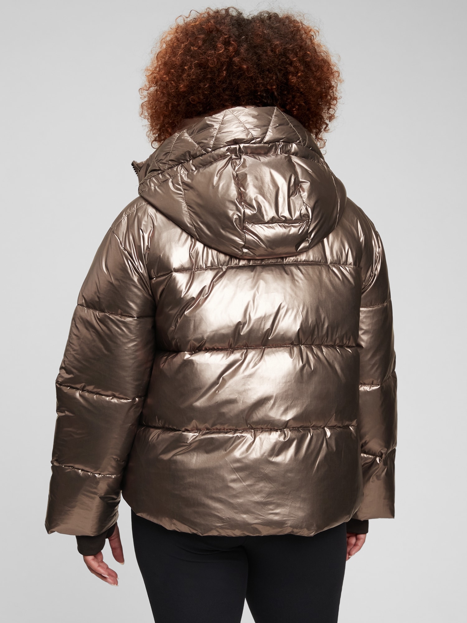 gap heavyweight down hooded puffer jacket