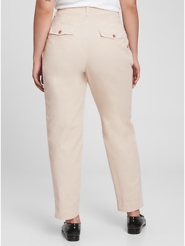 Plus size sale khaki dress pants