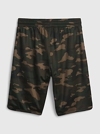 View large product image 12 of 13. GapFit Kids Recycled Mesh Pull-On Shorts