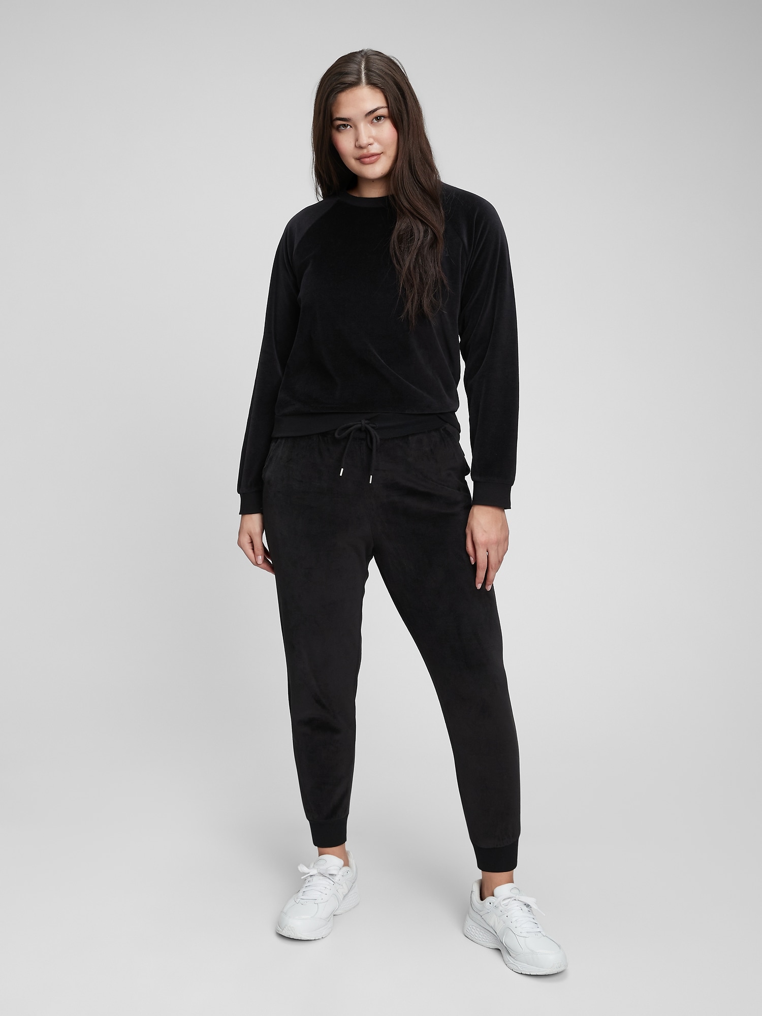 Velour Crewneck Sweatshirt | Gap