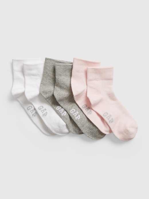 View large product image 1 of 1. Kids Quarter Crew Socks (3-Pack)