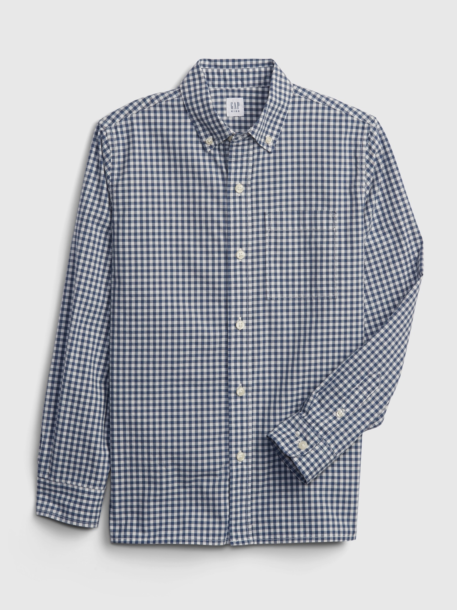 gap plaid button down