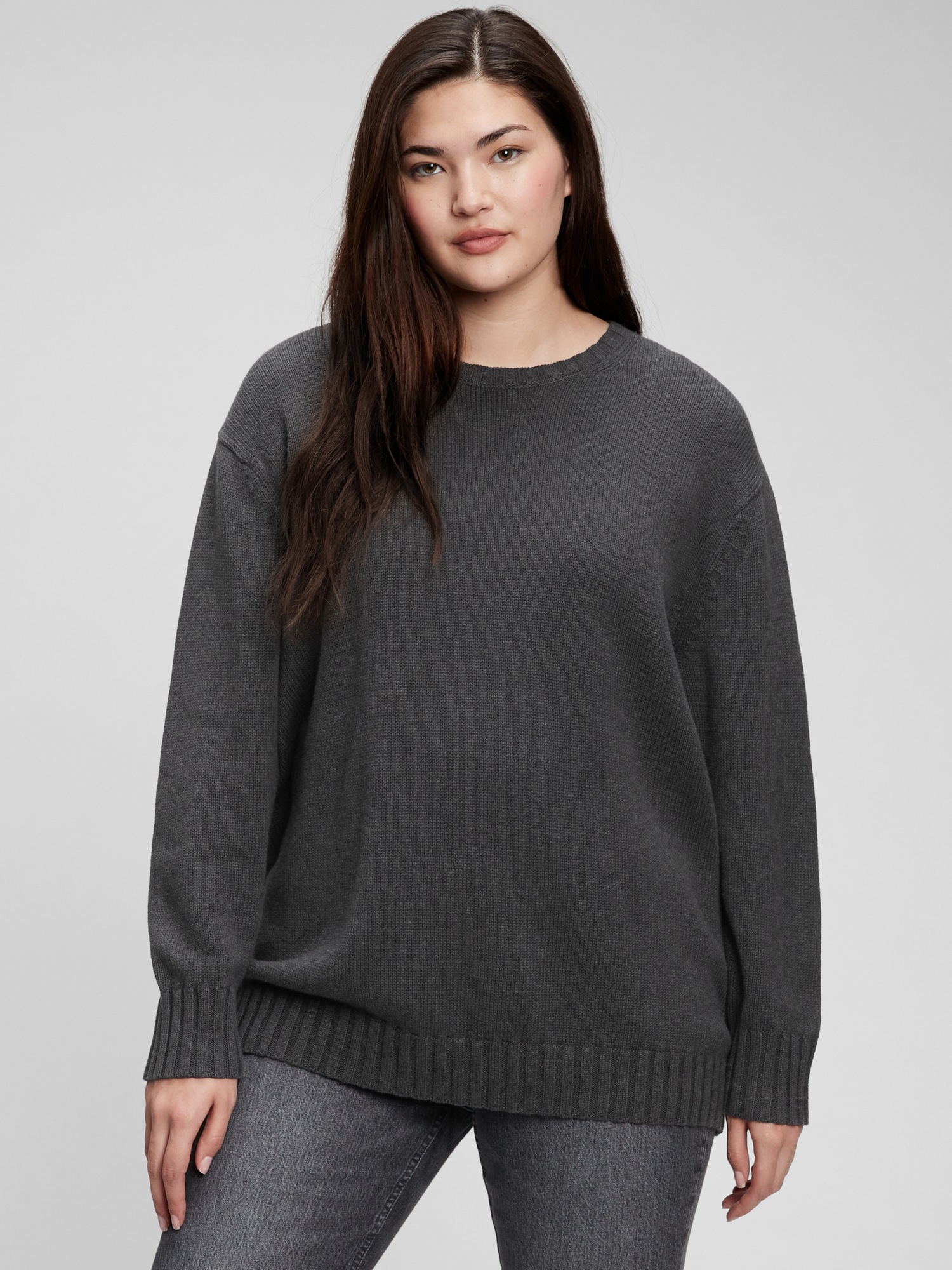 Plus size slouchy on sale sweater