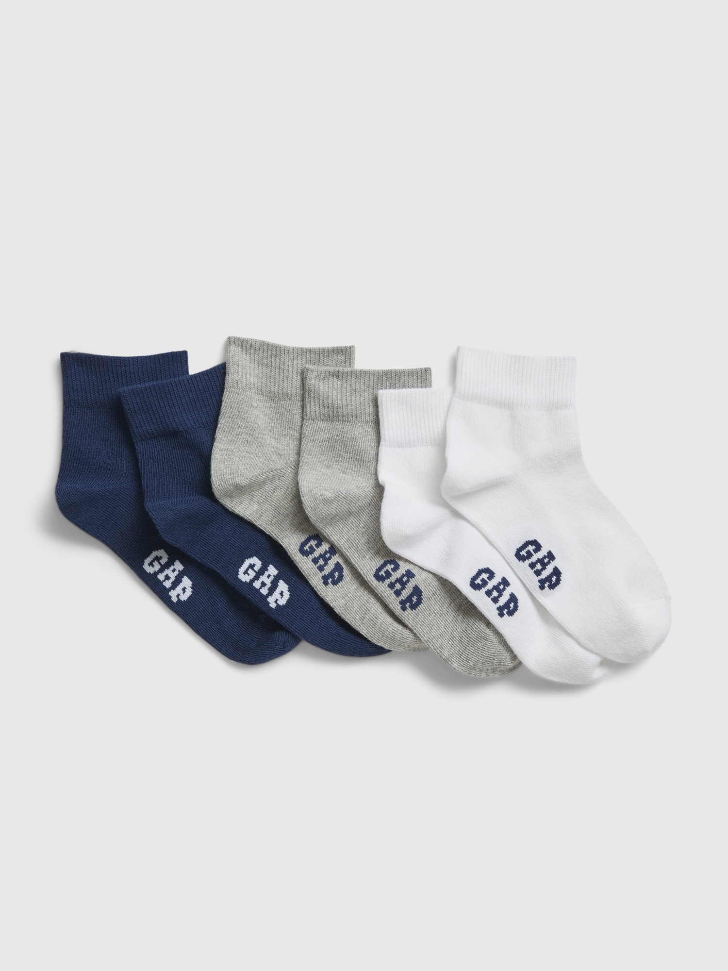 Kids Quarter Crew Socks (3-Pack)