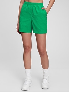 green shorts