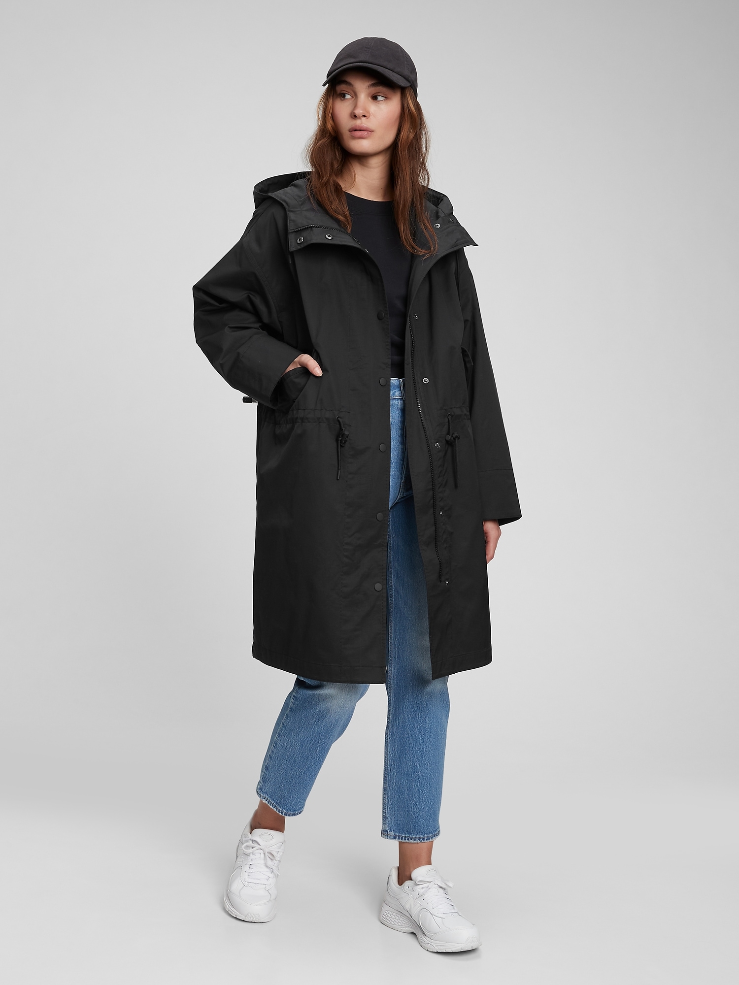 gap black parka