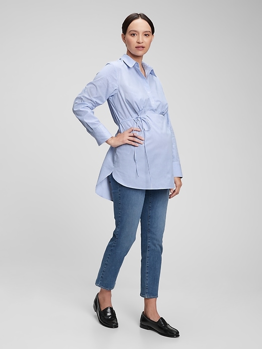 Image number 2 showing, Maternity Popover Shirt