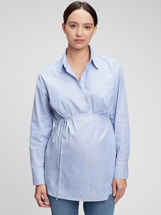 Image number 3 showing, Maternity Popover Shirt