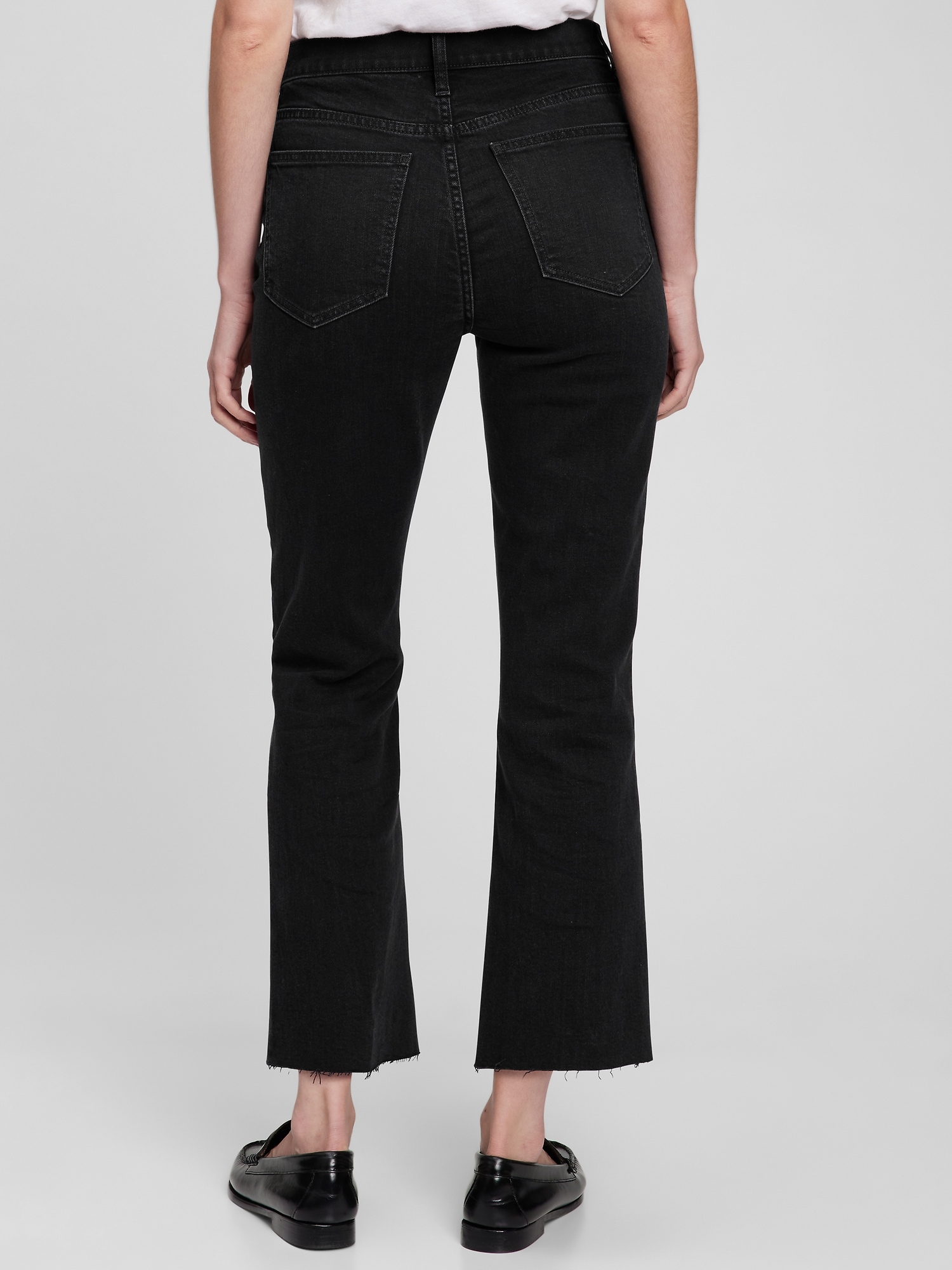 Essential Black Jeans: Gap High Rise Flare Jeans