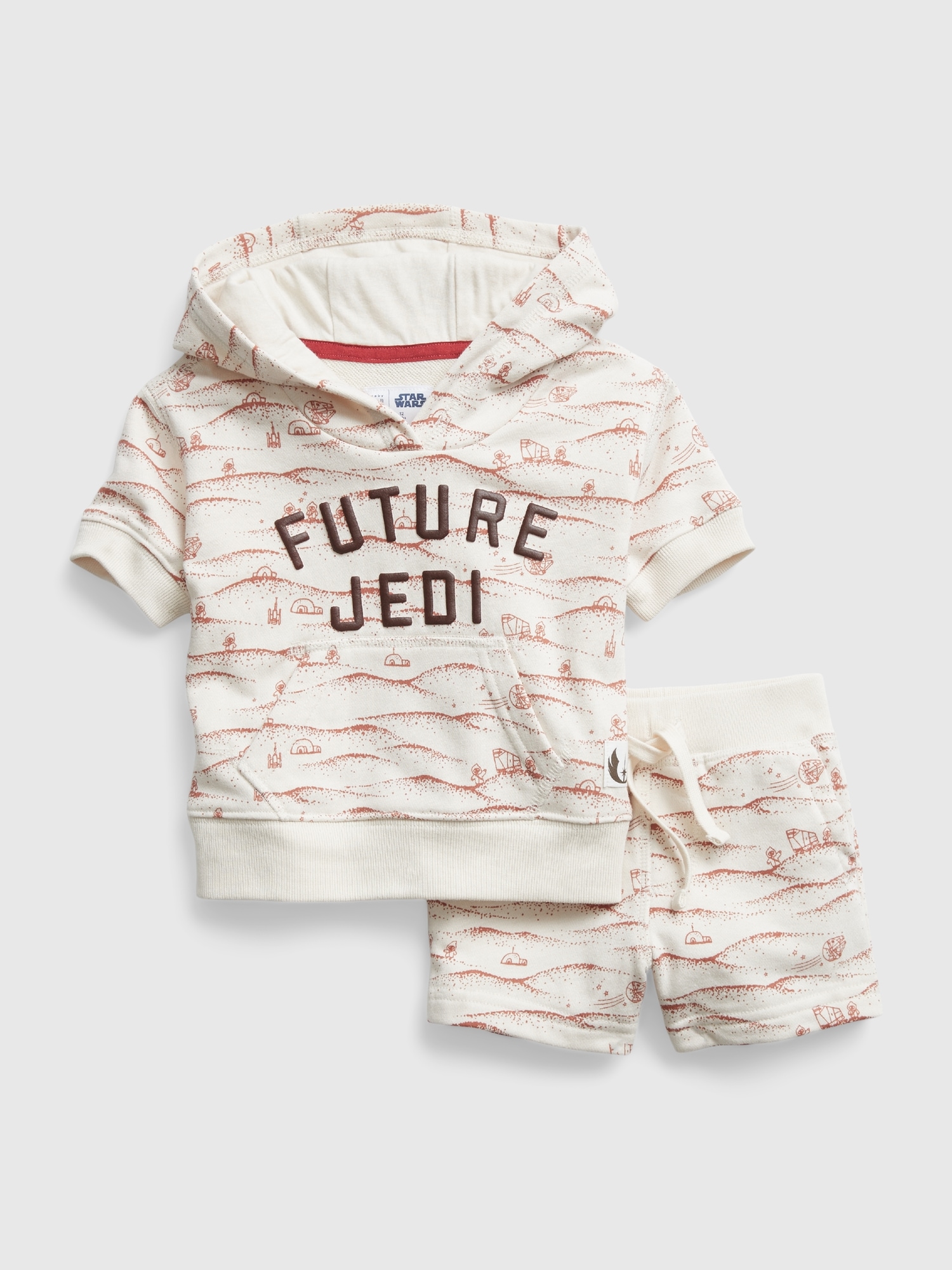 Gap babyGap &#124 Star Wars&#153 Sweat Short Set beige. 1