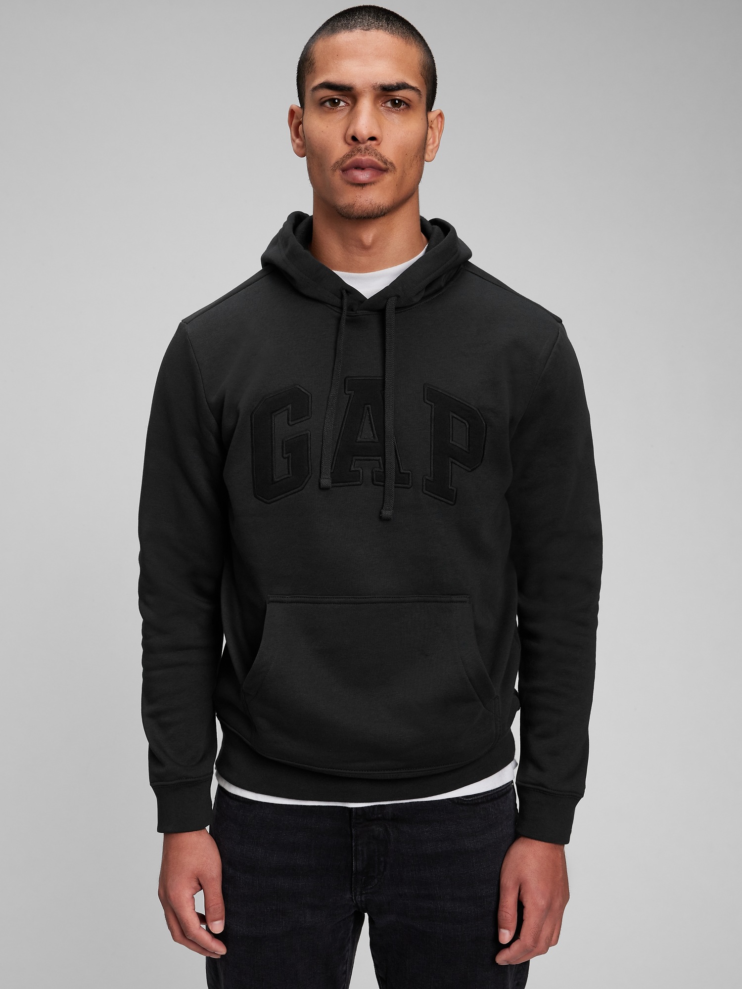 Gap Arch Logo Hoodie black. 1