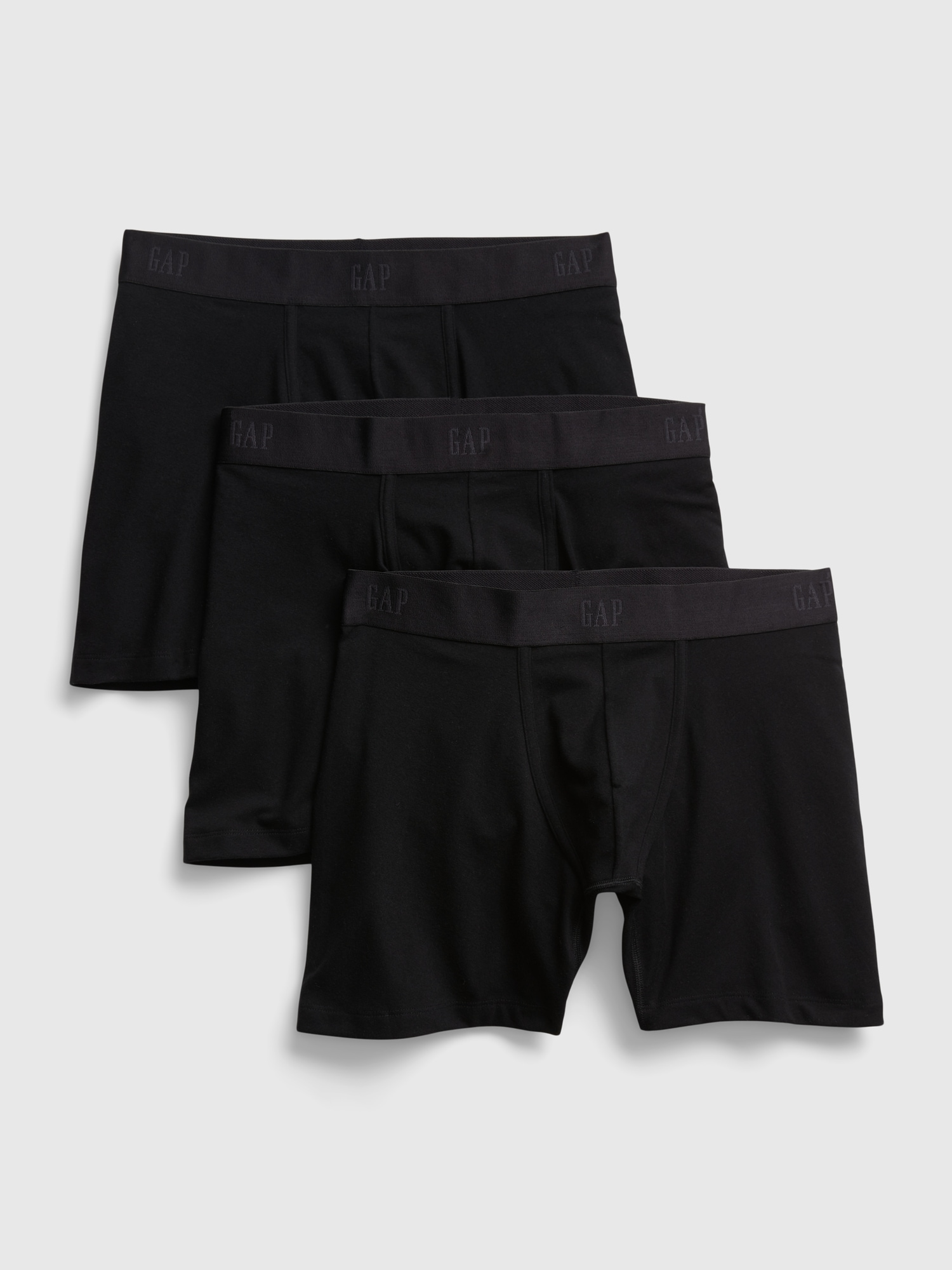 Gap Men's Cotton Boxers Size XXL (42-44) Gray White Stripe Boxer Shorts 