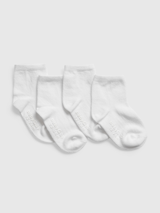 View large product image 1 of 1. Toddler Crew Socks (4-Pack)