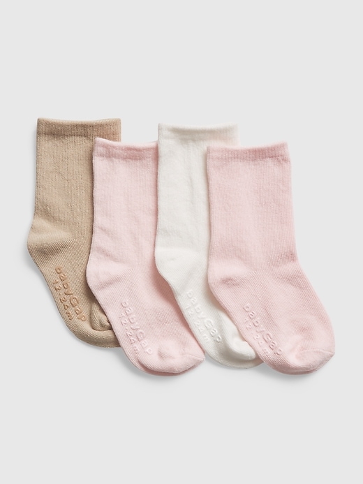 View large product image 1 of 1. Toddler Crew Socks (4-Pack)