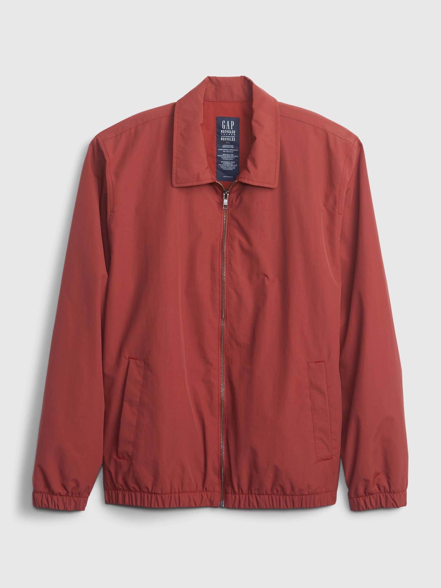 gap nylon coach jacket