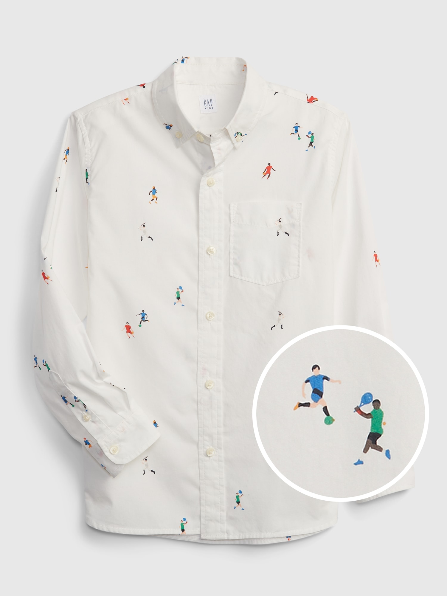 Kids Poplin Button-Up Shirt