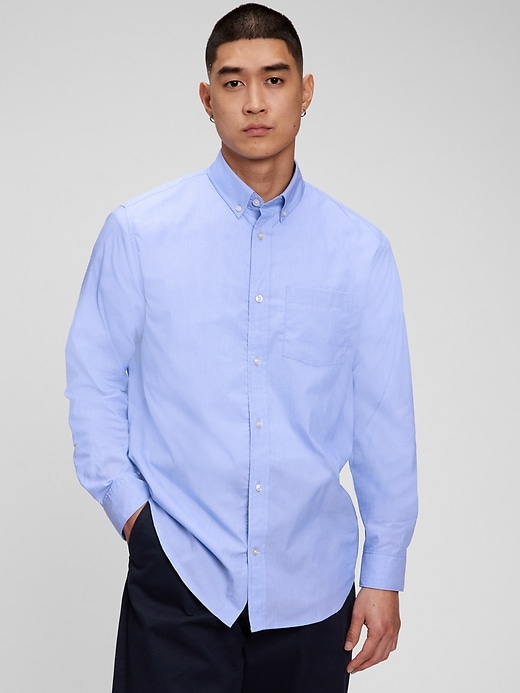 Image number 1 showing, All-Day Poplin Shirt in Standard Fit