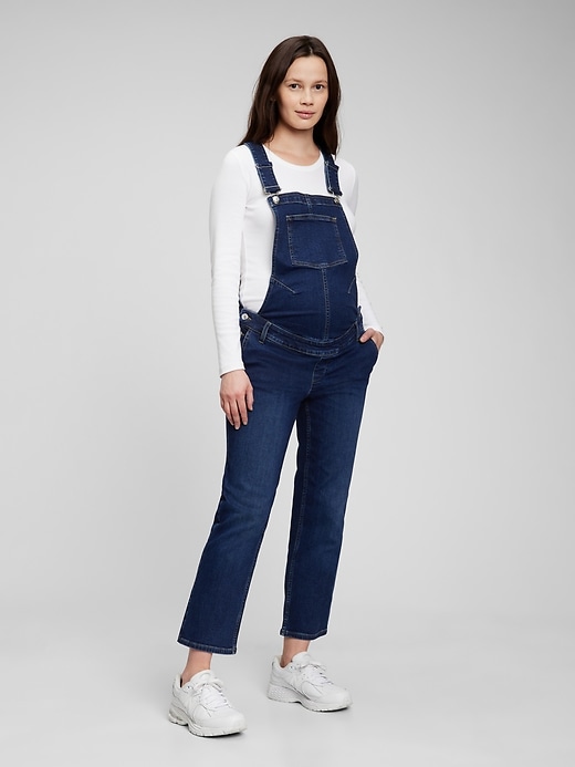 Maternity cheap jeans jumpsuit