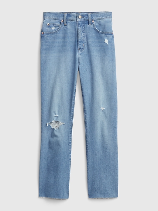 High Rise Kick Fit Jeans with Washwell