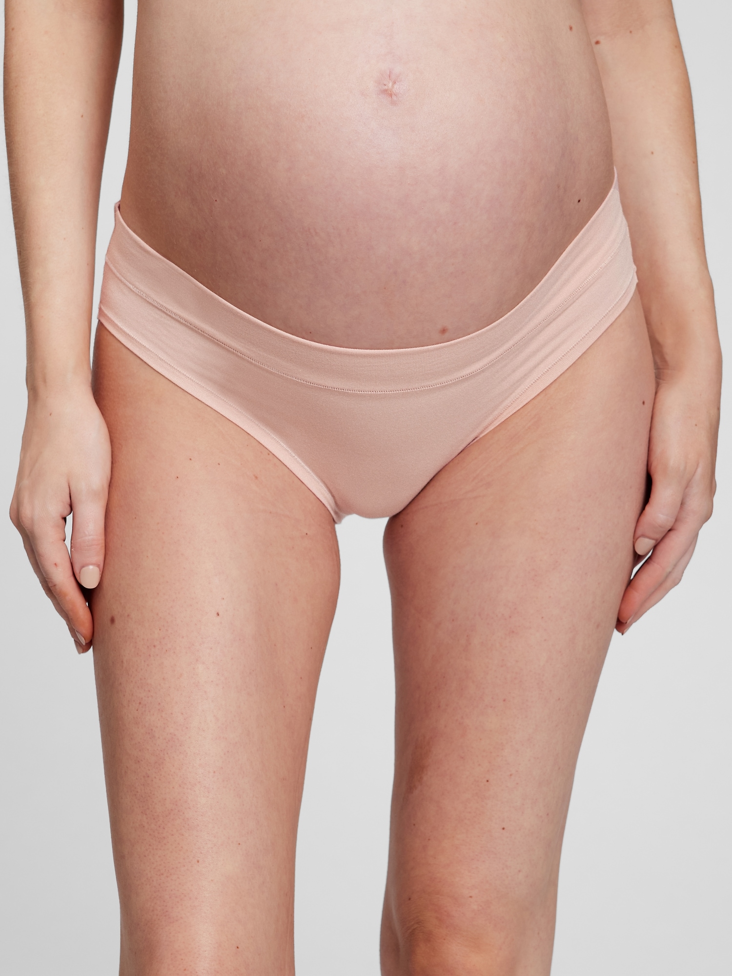 YDKZYMD Womens Underwear Moisture Wicking Pregnancy Low Rise Stretchy 100%  Cotton Maternity Bikini Panty 3 Pack M-2XL 