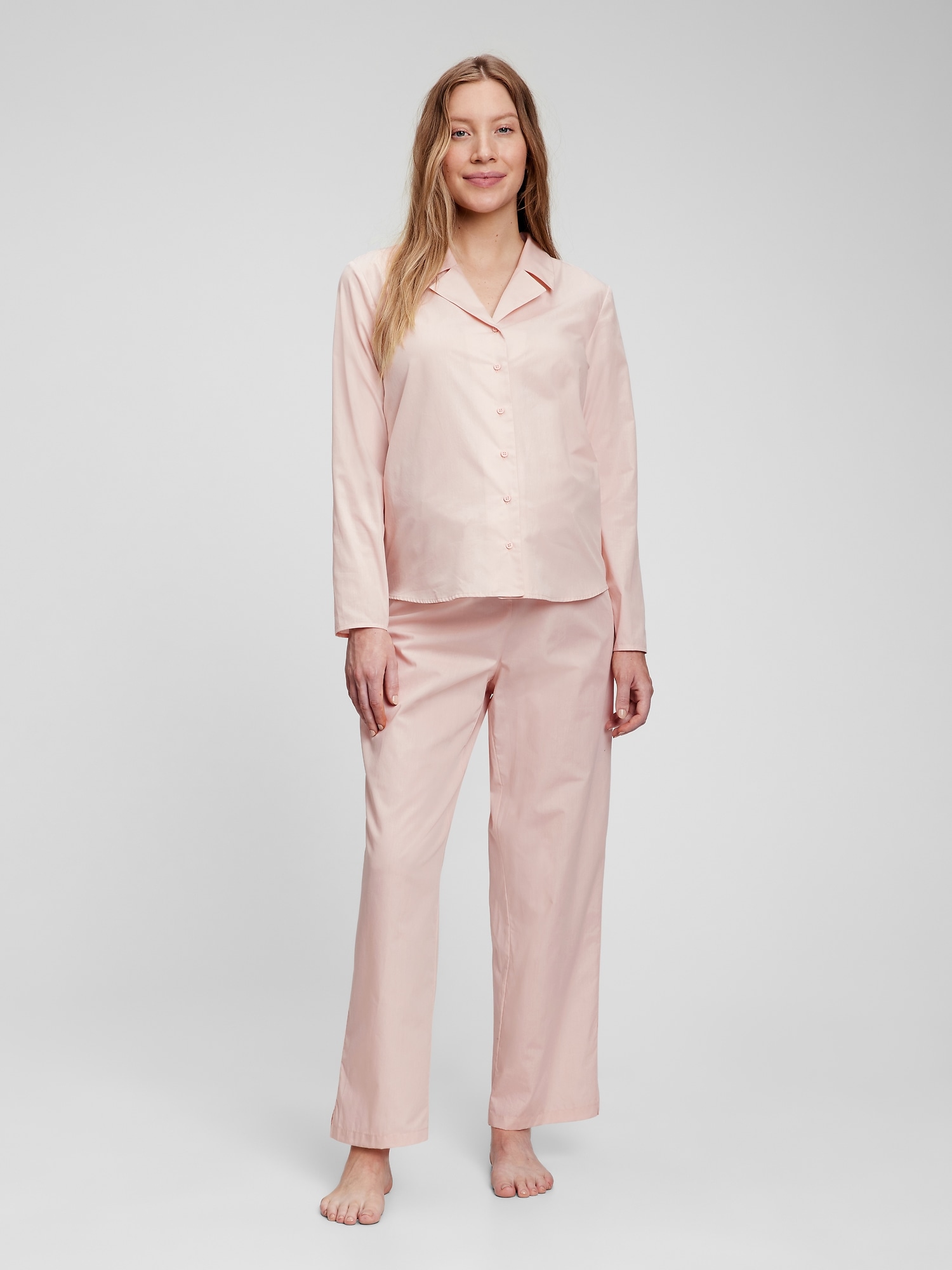 Gap Maternity PJ Set pink. 1