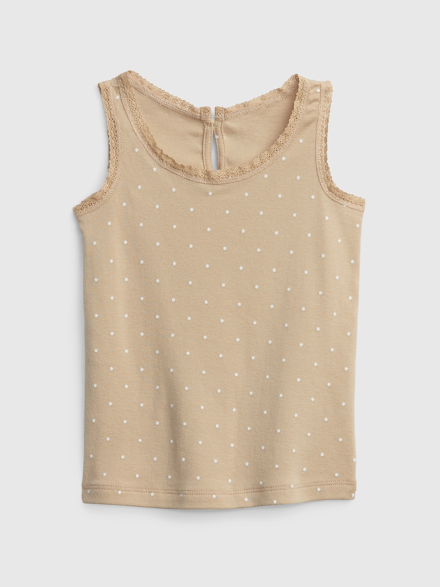 Toddler Lace-Trim Tank Top