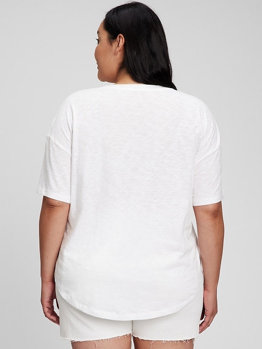 Image number 5 showing, Organic Cotton Slub Boyfriend T-Shirt