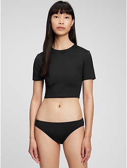 Recycled Cropped Rash Guard | Gap