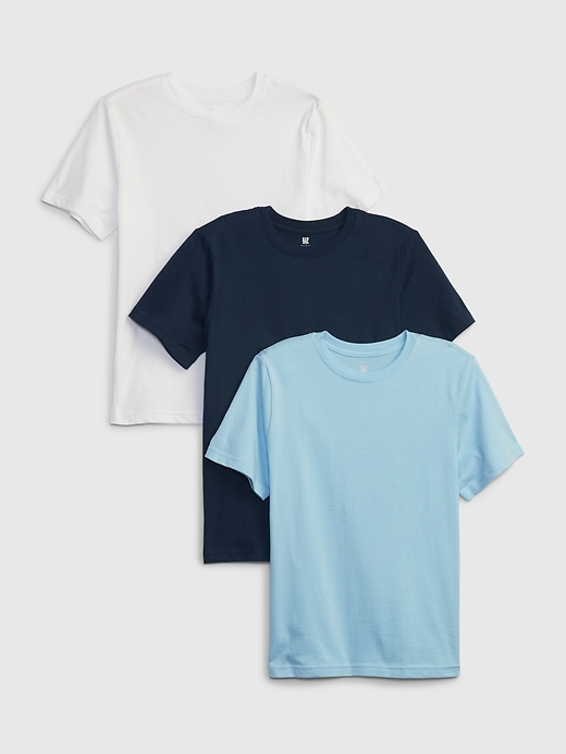 View large product image 1 of 1. Kids Organic Cotton Undershirt (3-Pack)