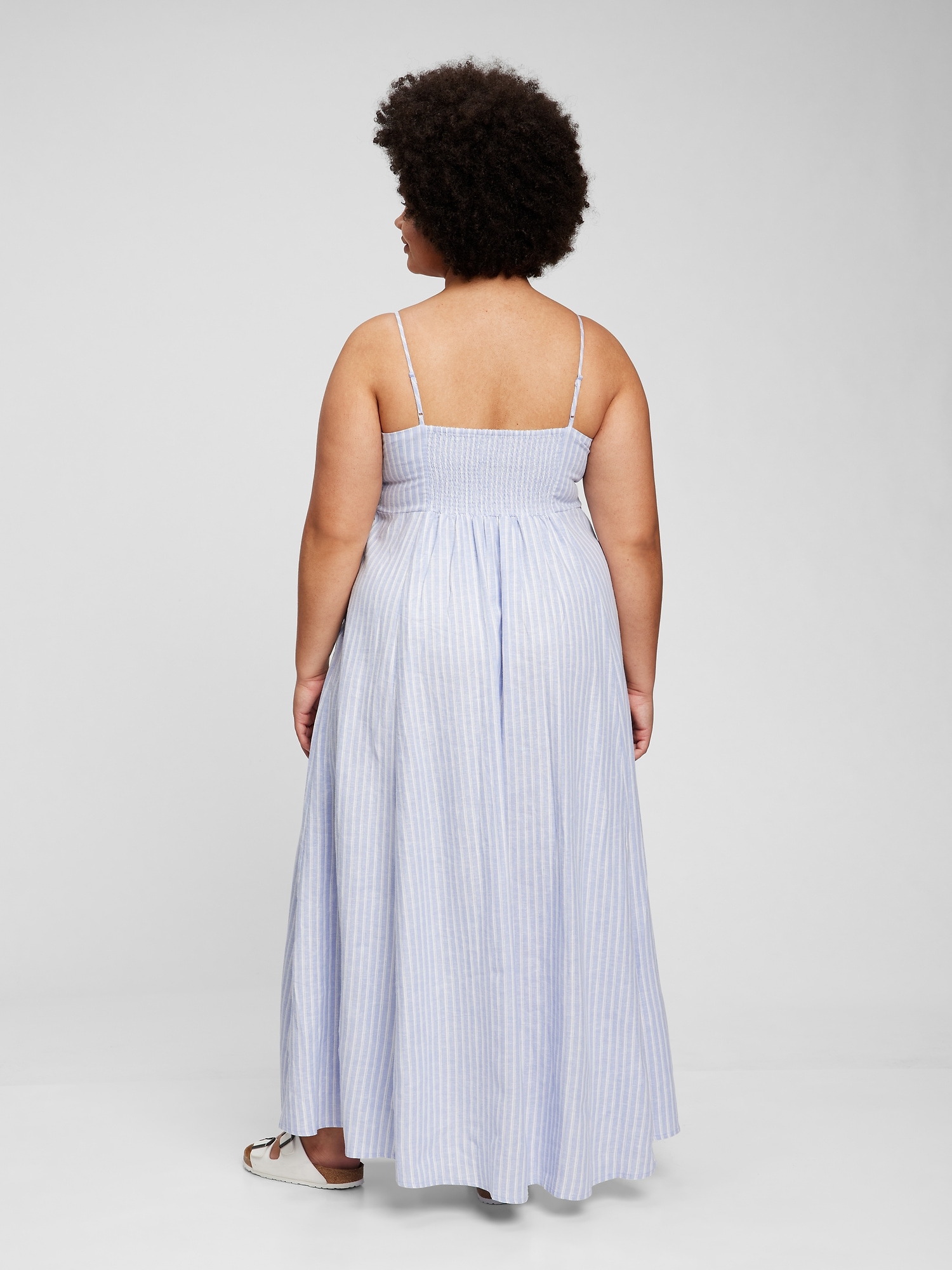 gap linen maxi dress