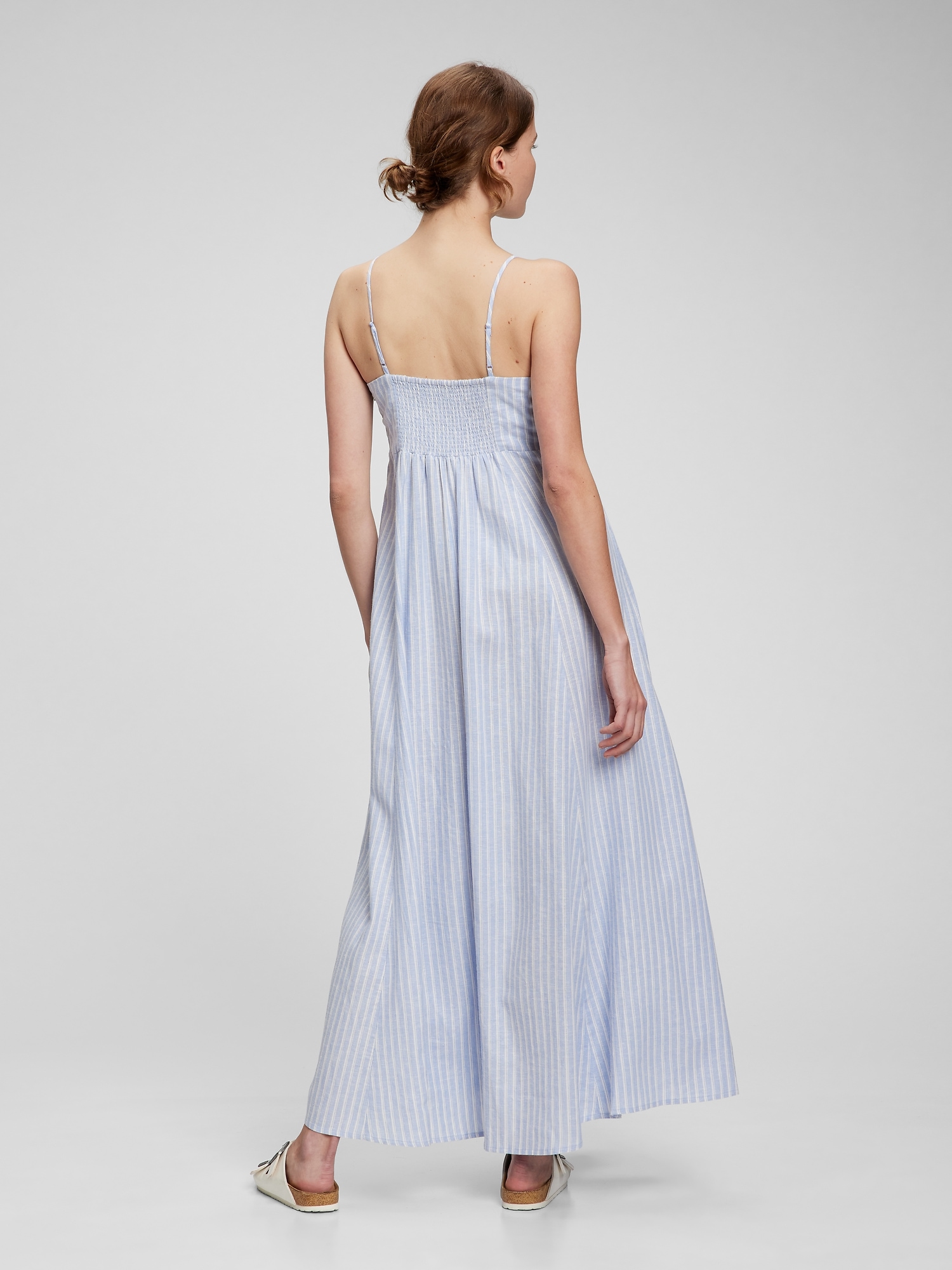 gap linen maxi dress