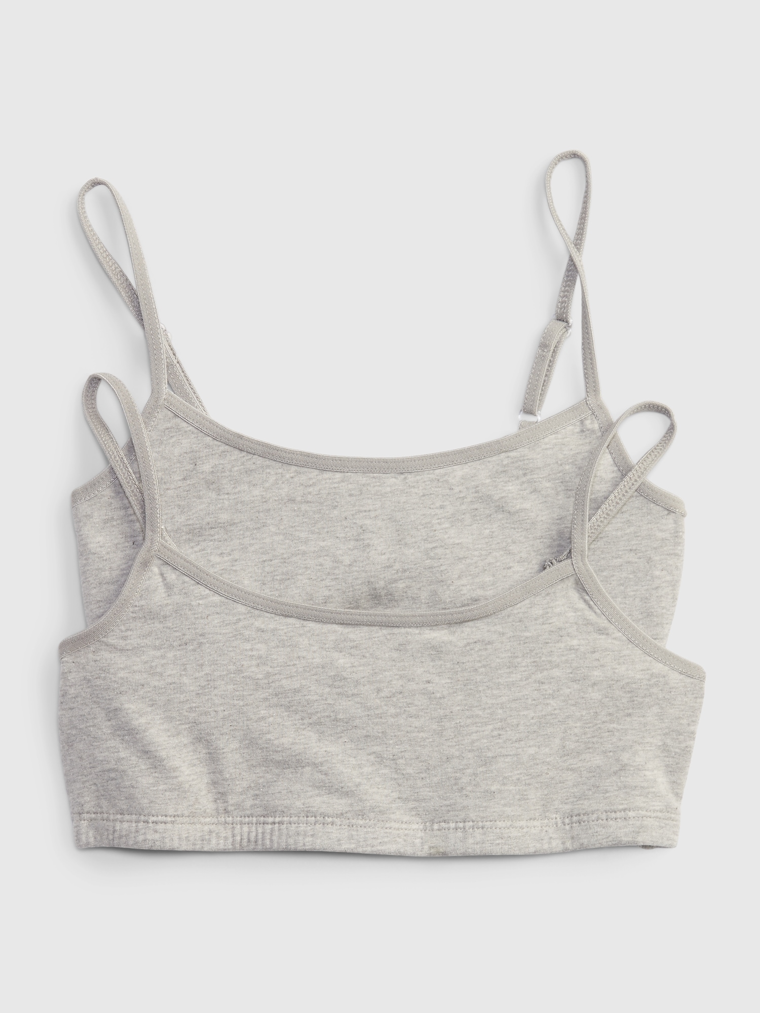 Girls' organic cotton bralette - light grey – Y.O.U underwear