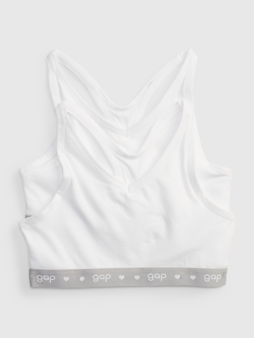 View large product image 1 of 1. Kids Gap Logo Racerback Bra (2-Pack)