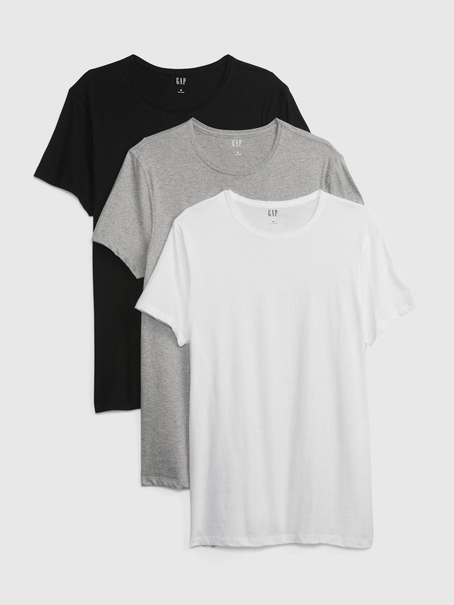 GAP Men's 3-Pack Short Sleeve V-Neck Tee T-Shirt, Black White Multi, Small  : : Clothing, Shoes & Accessories