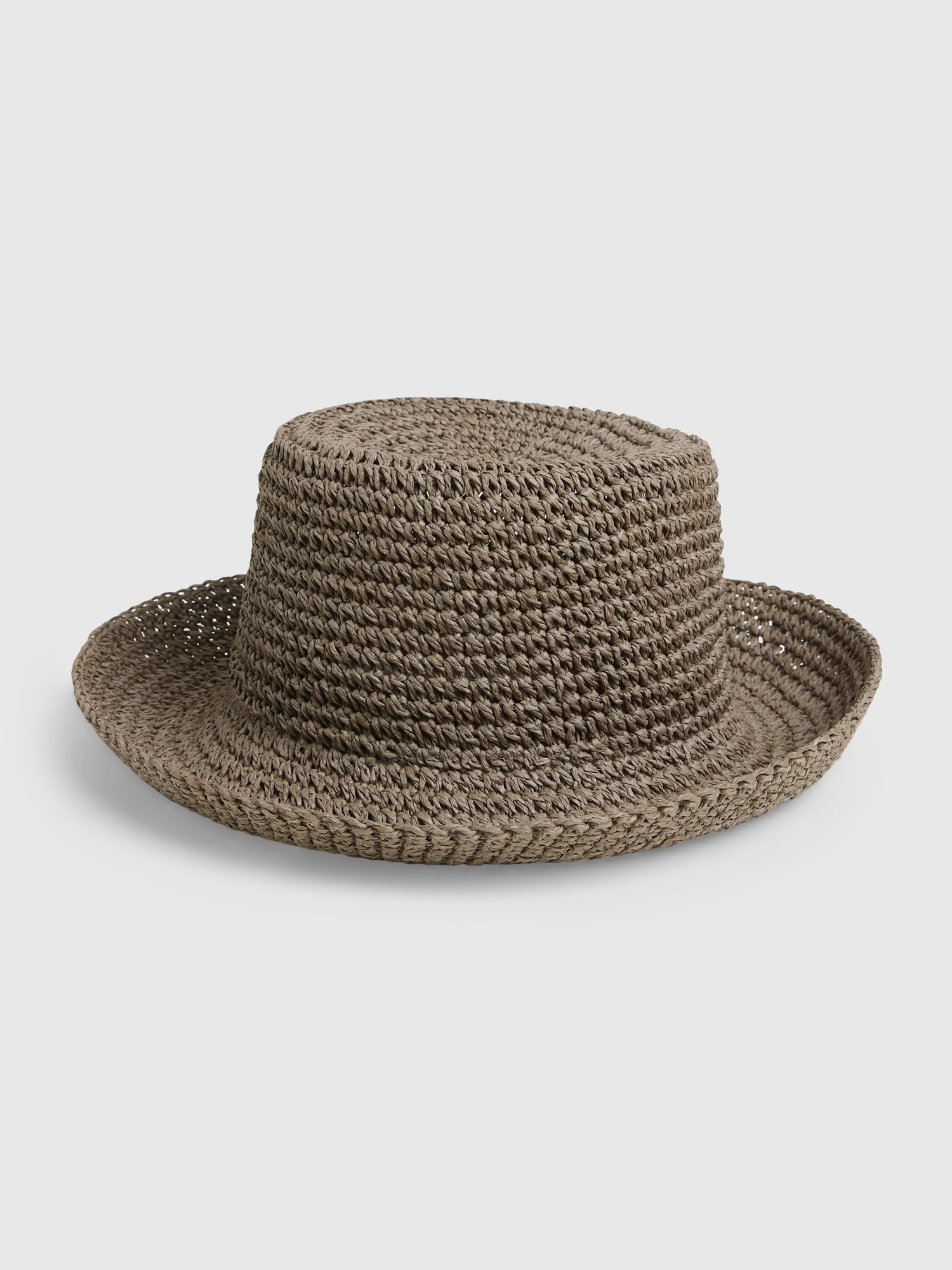 Packable Womens Straw Bucket Hat