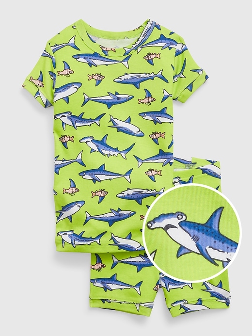 Image number 1 showing, babyGap 100% Organic Cotton Shark PJ Shorts Set