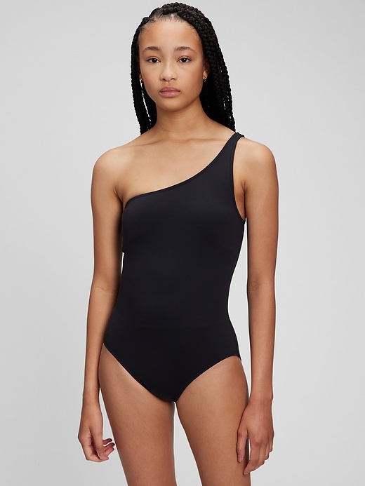 I Pee in Pools Women's One Piece Swimsuit One Shoulder Swimwear Monokini  Bathing Suits Black at  Women's Clothing store