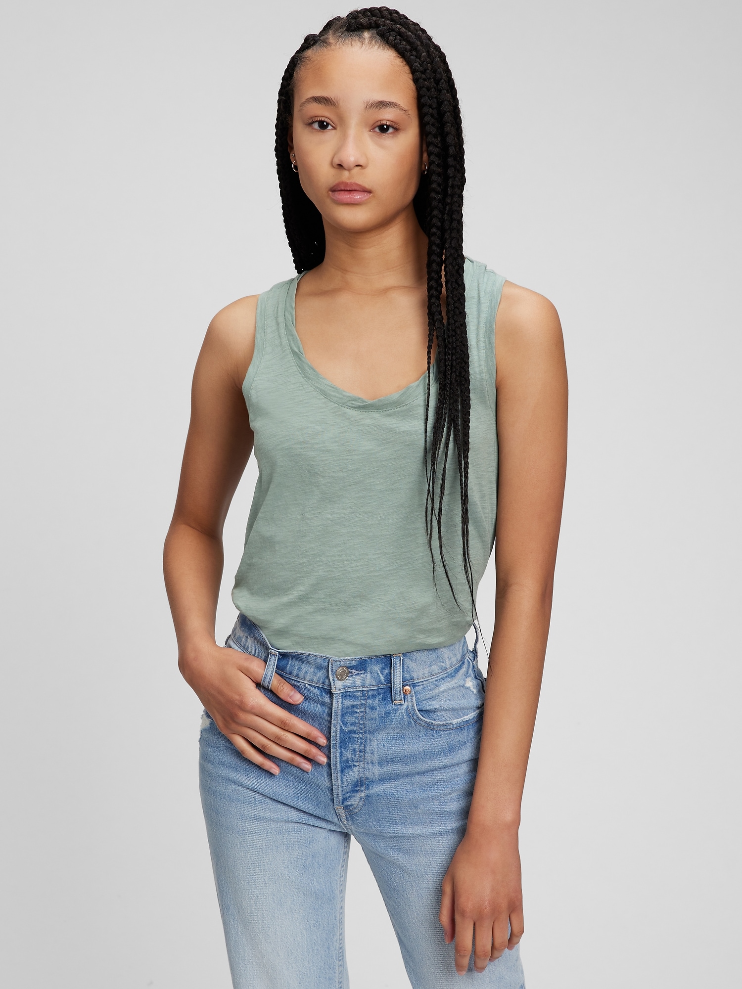 Organic Cotton Racerback Tank Top