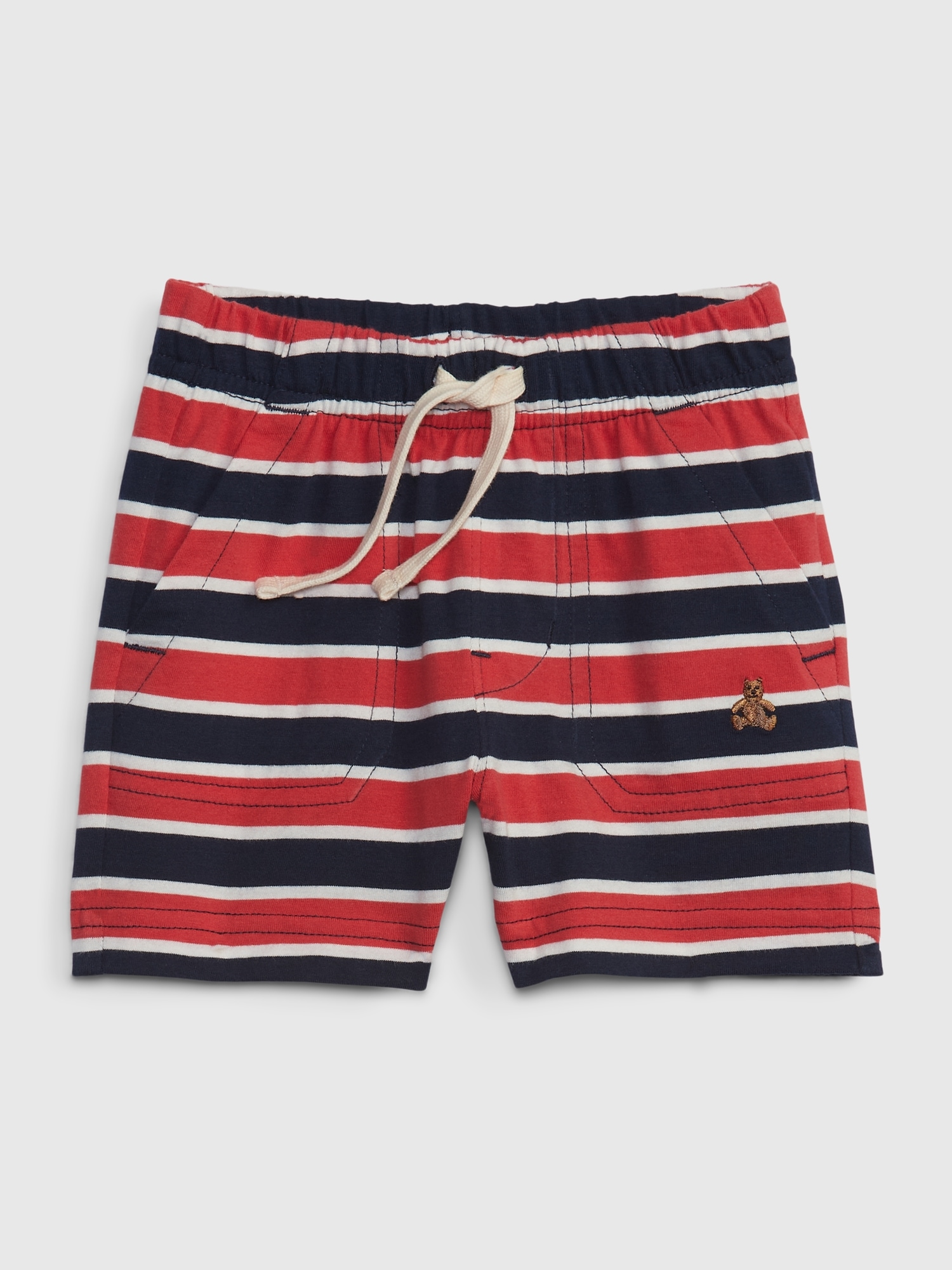 Gap Baby Organic Cotton Mix and Match Pull-On Shorts red. 1