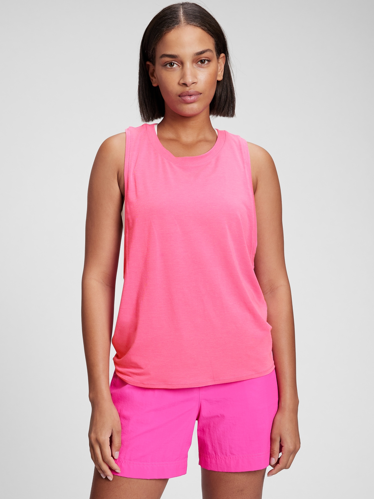 Gap Fit Womens Tank Top With Built In Sports Bra Small