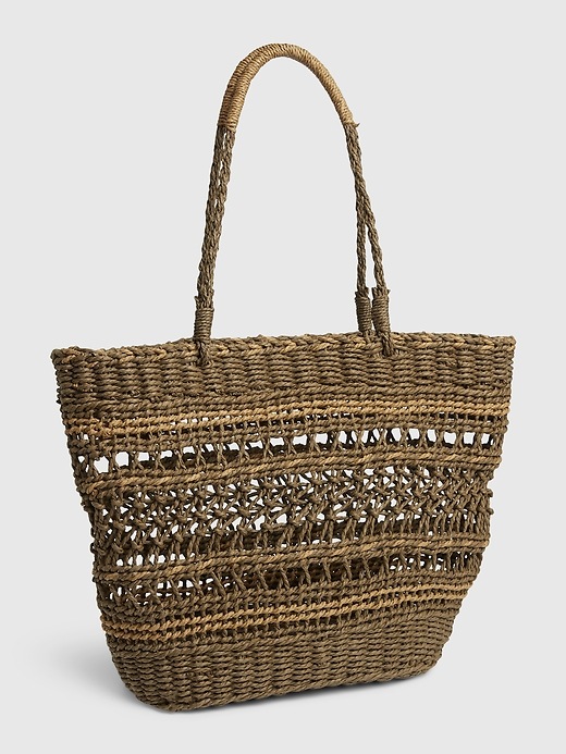 Gap Straw Beach Tote Bag. 1