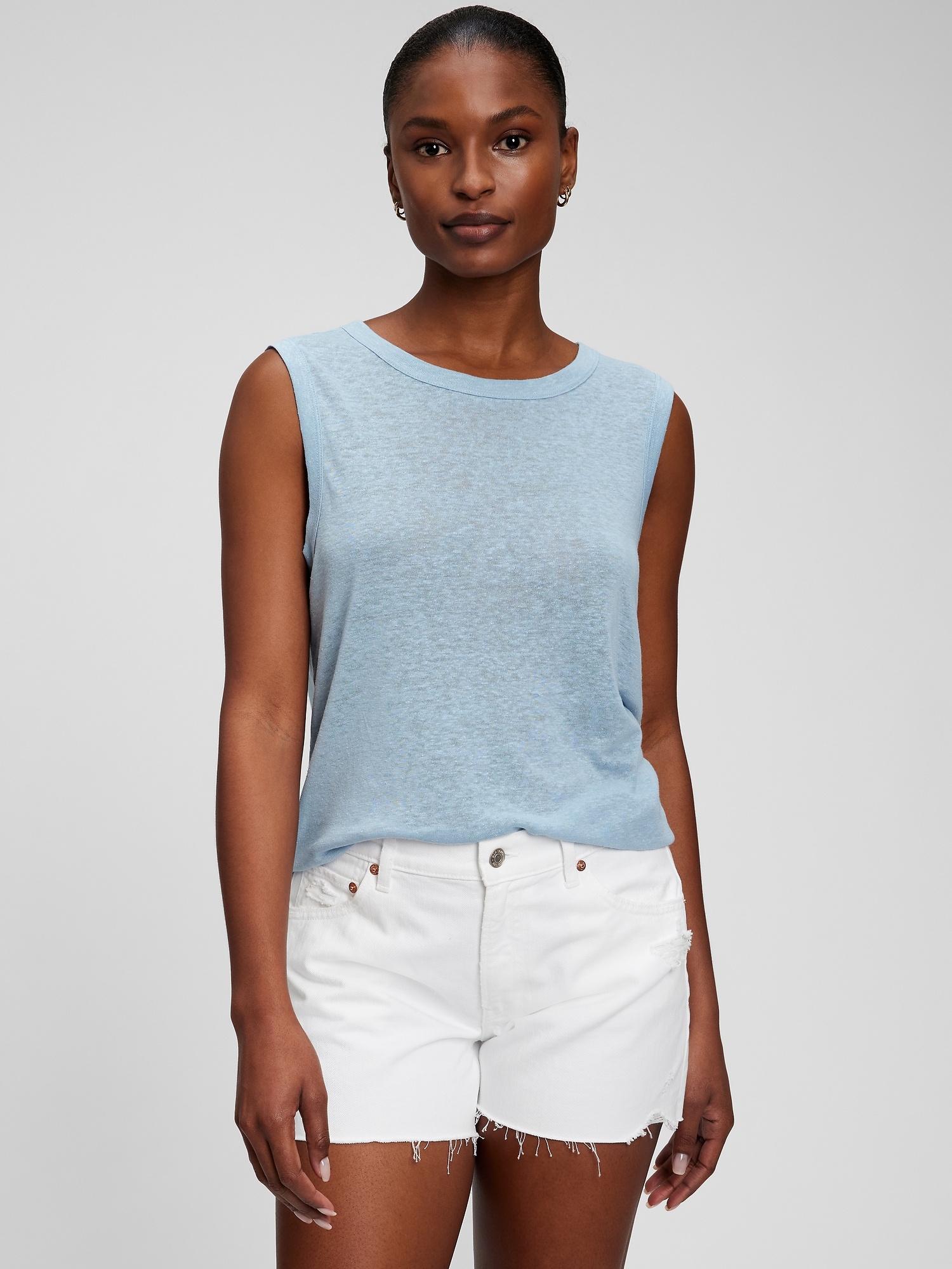 linen t shirt gap