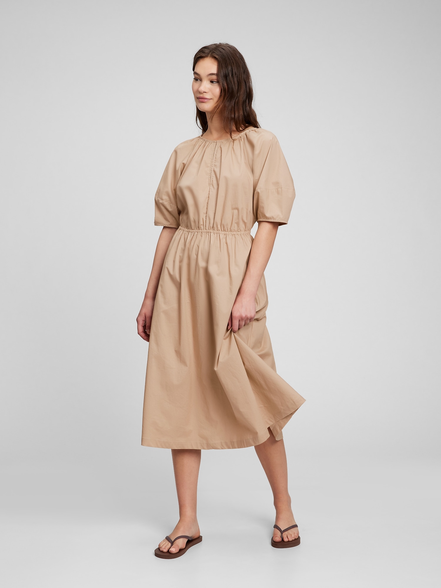 Keyhole shop midi dress