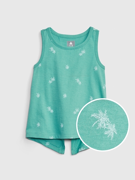 Image number 1 showing, Toddler Organic Cotton Mix and Match Crossback Tank Top