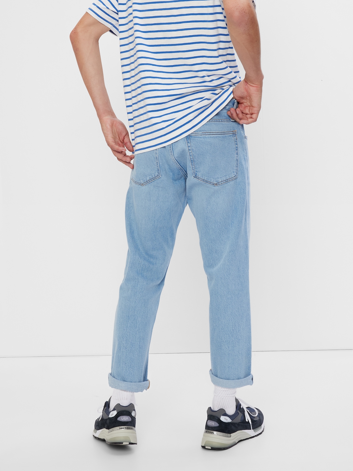 Straight Taper GapFlex Jeans with Washwell by Gap Online, THE ICONIC