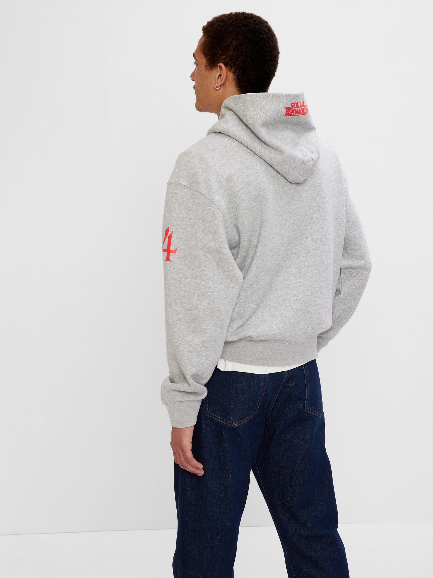 Stranger things outlet hoodie grey