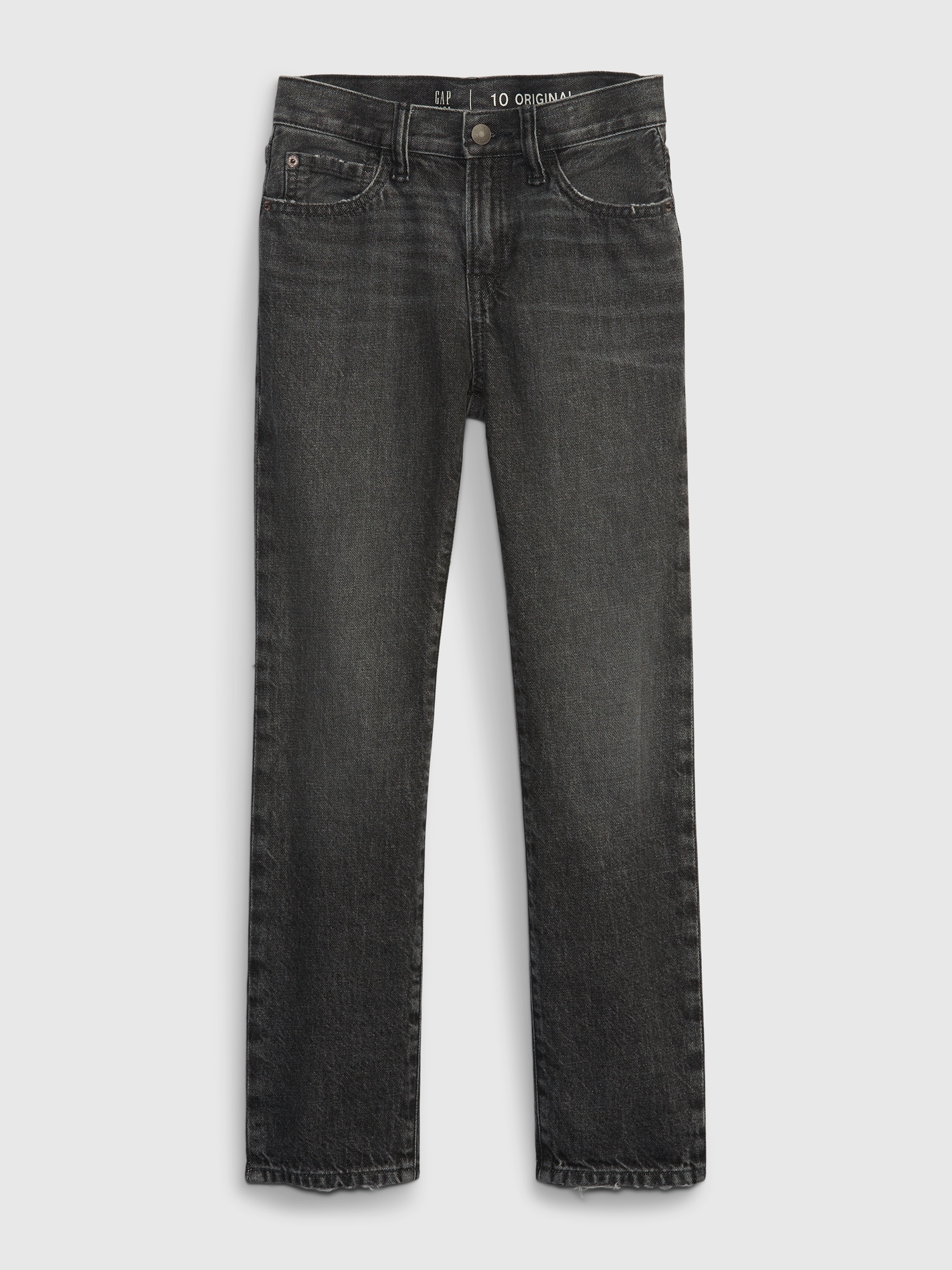 Gap Kids Original Straight Jeans with Washwell black. 1